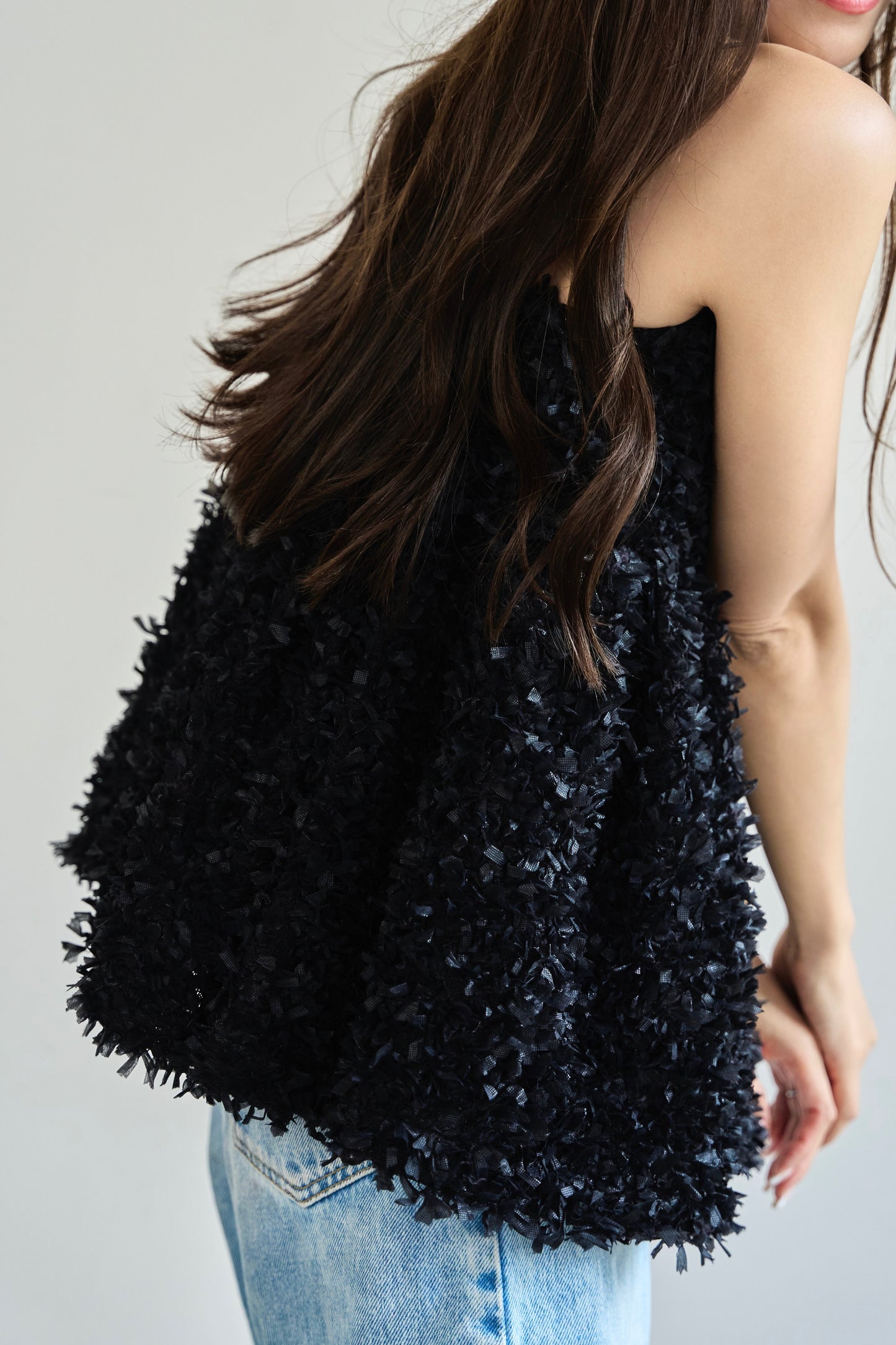 Fluffy cami (Black)