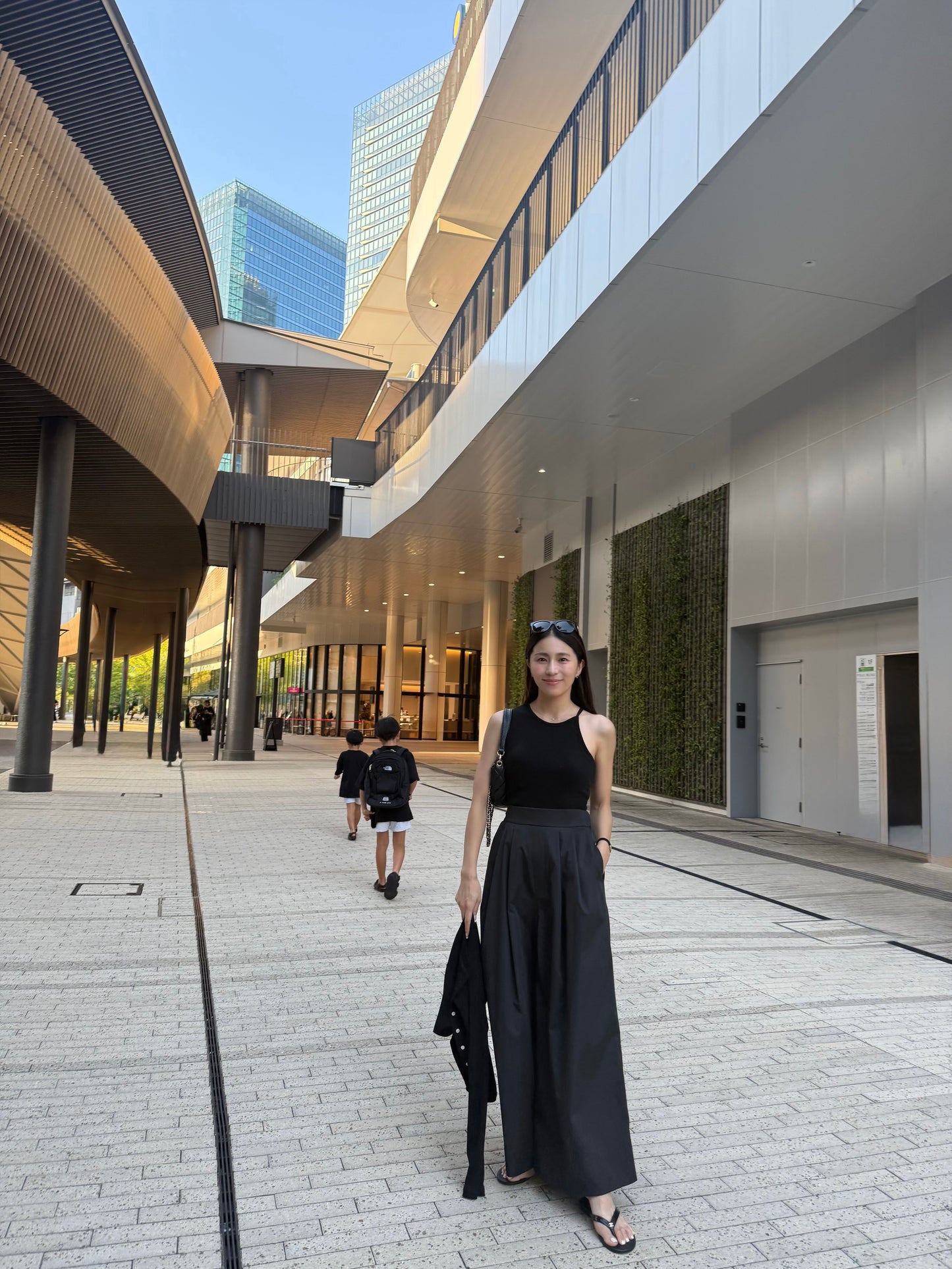 Easy 撥水 wide pants(Black)