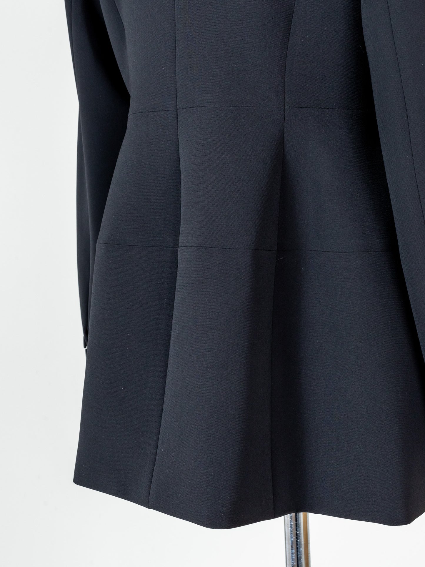 Ruffle 2way Peplum Jacket -Black