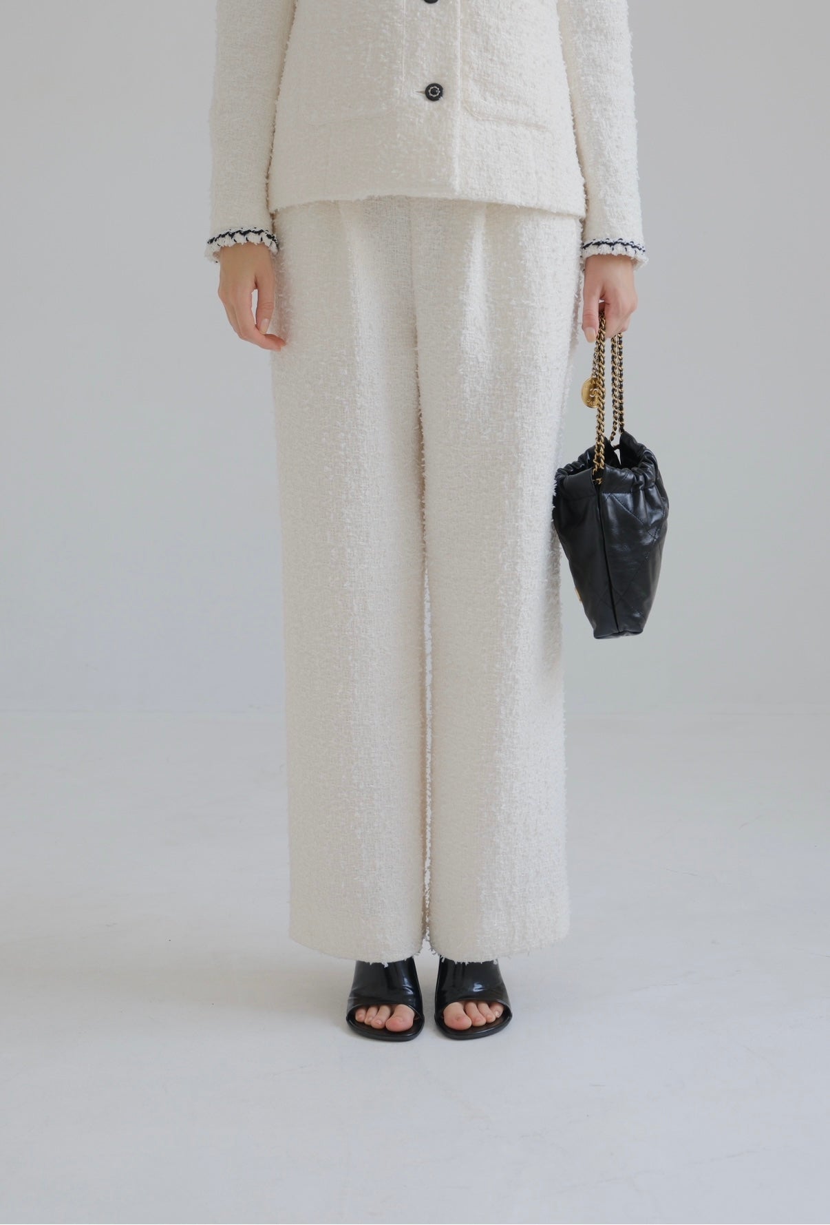 Lady easy pants / Tweed white