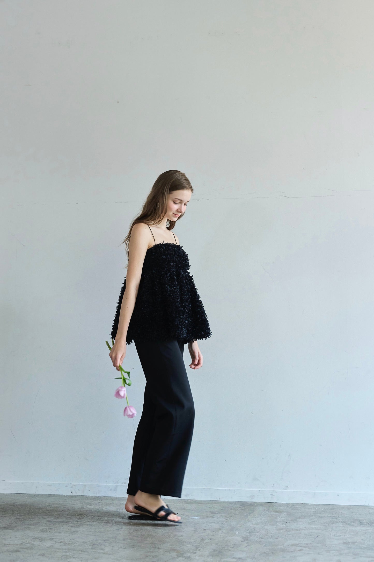 Fluffy cami (Black)
