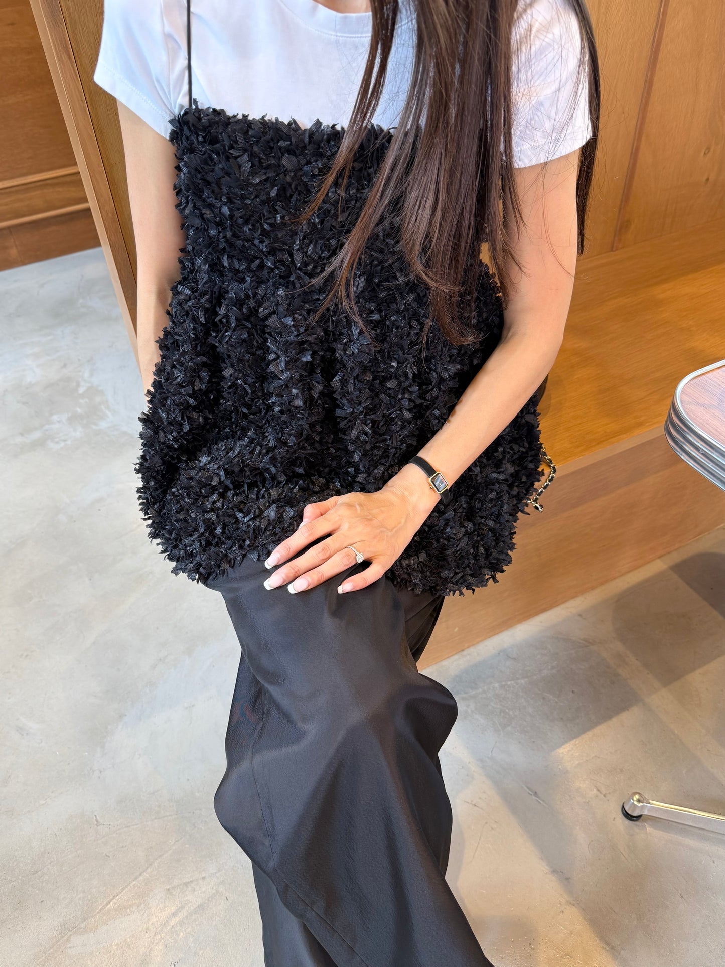 Fluffy cami (Black)