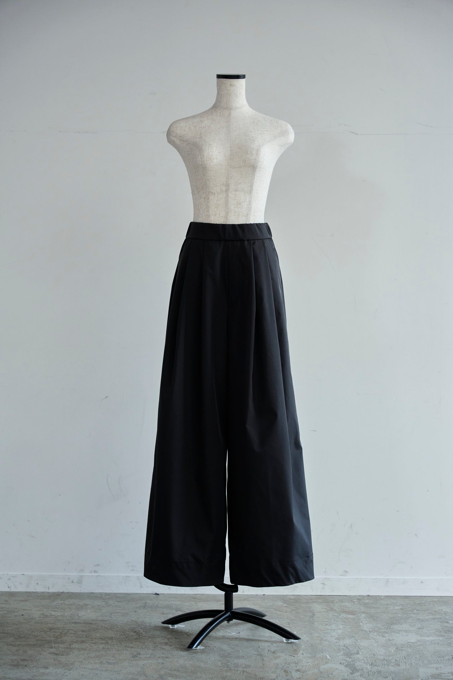 【予約】Easy 撥水 wide pants(Black)