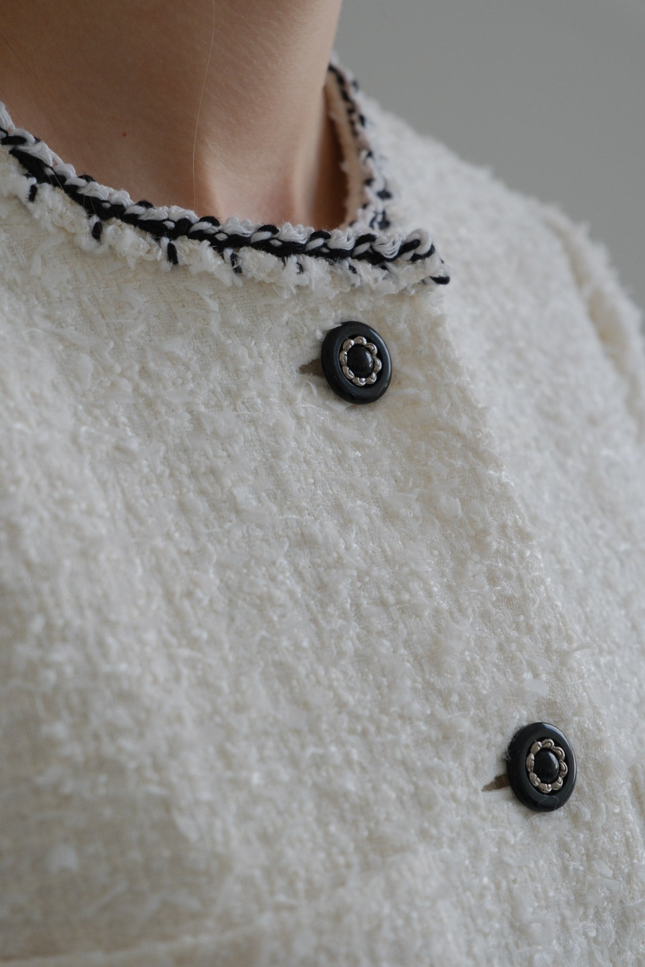 CARLA Tweed jacket / White