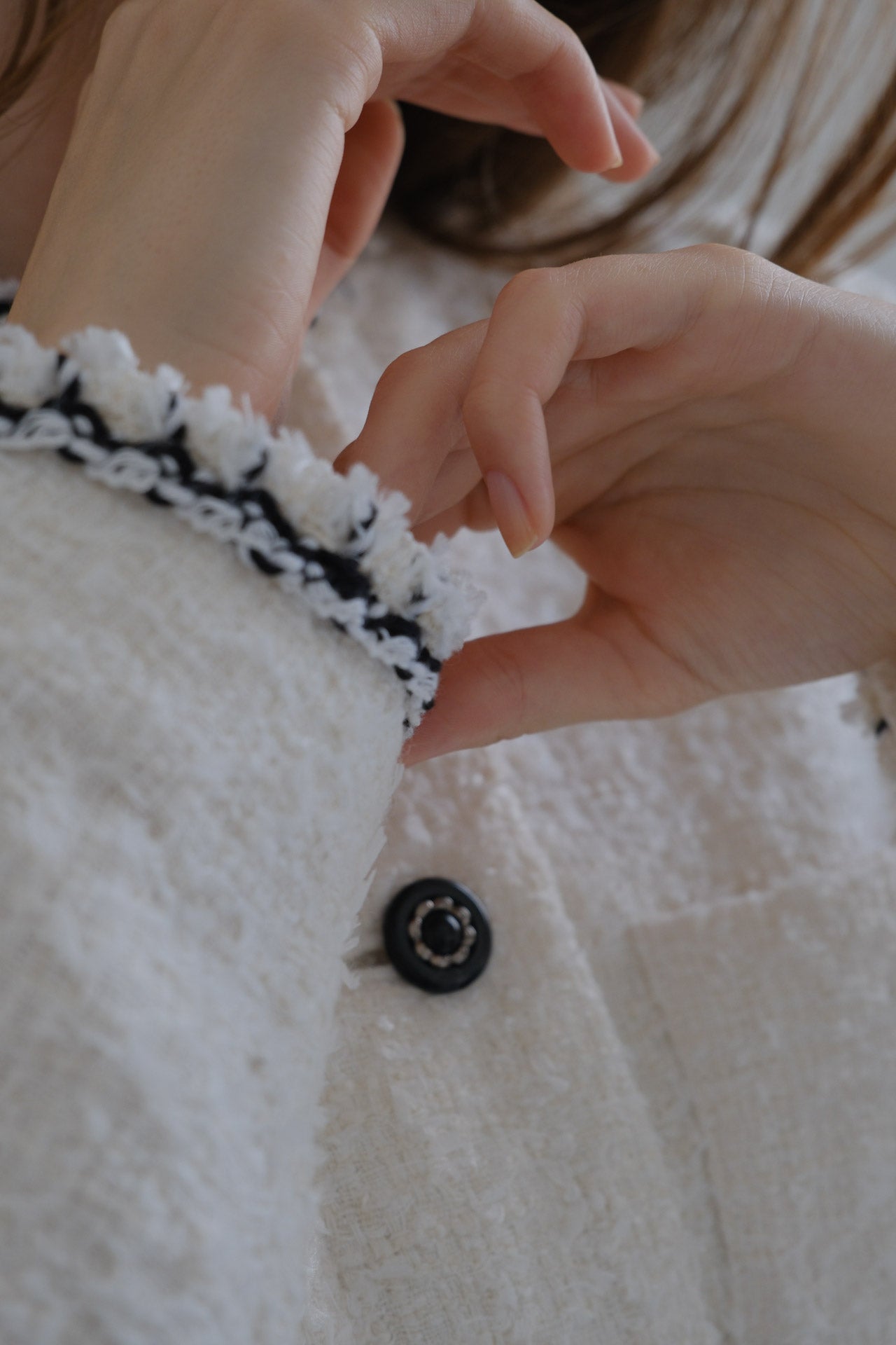 CARLA Tweed jacket / White