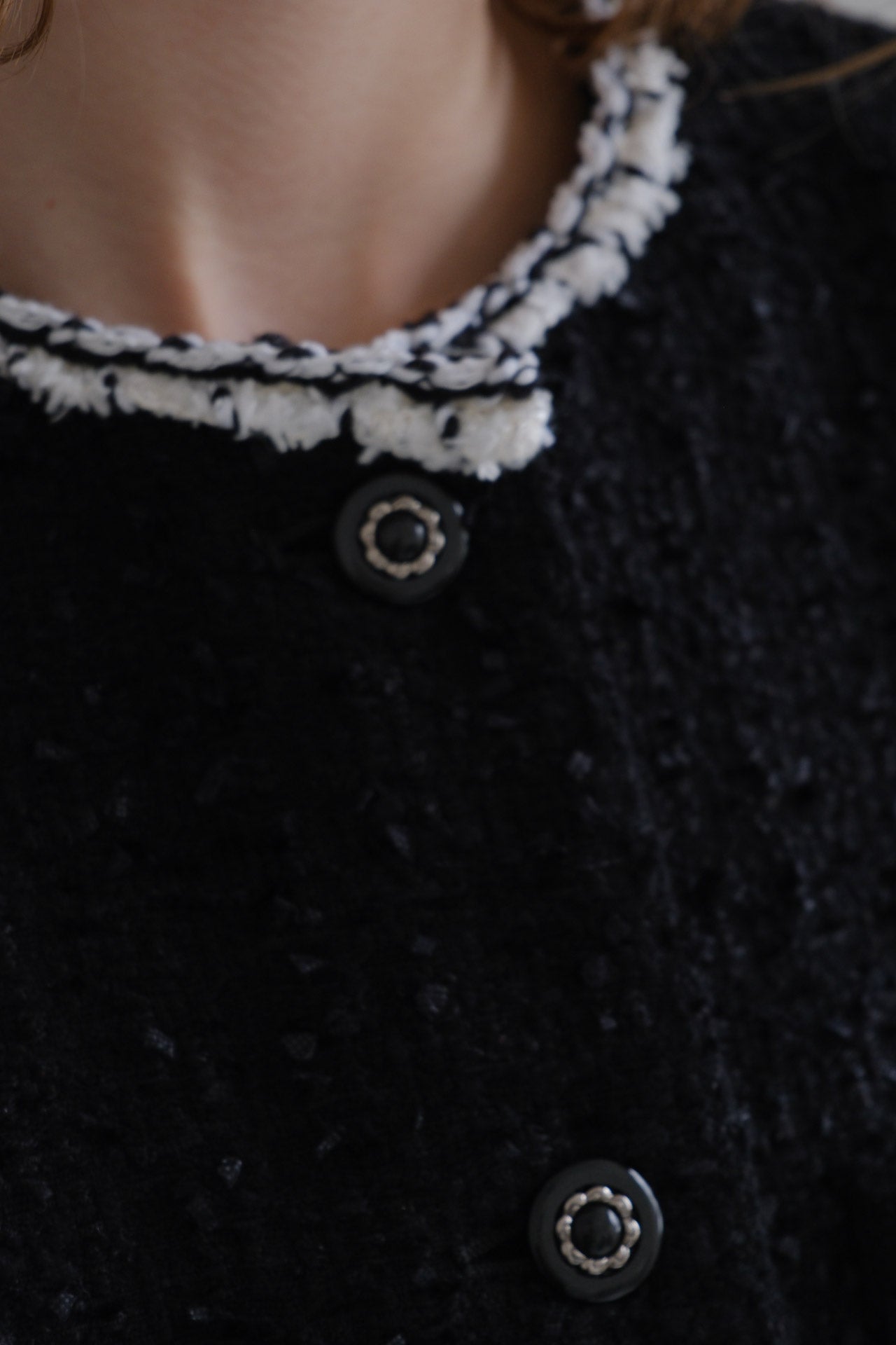 CARLA Tweed jacket / Black