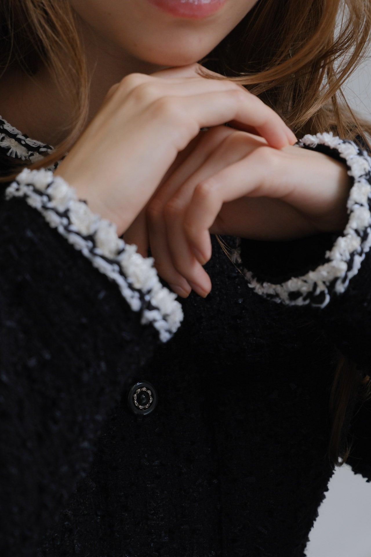 CARLA Tweed jacket / Black