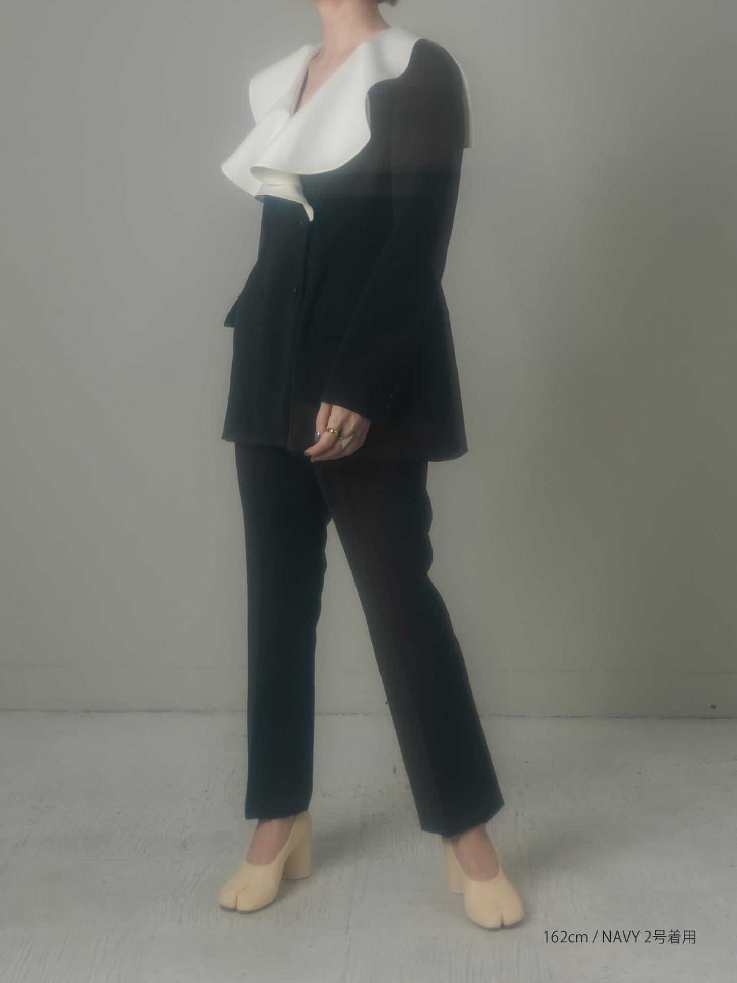 Flareless Pants-Navy