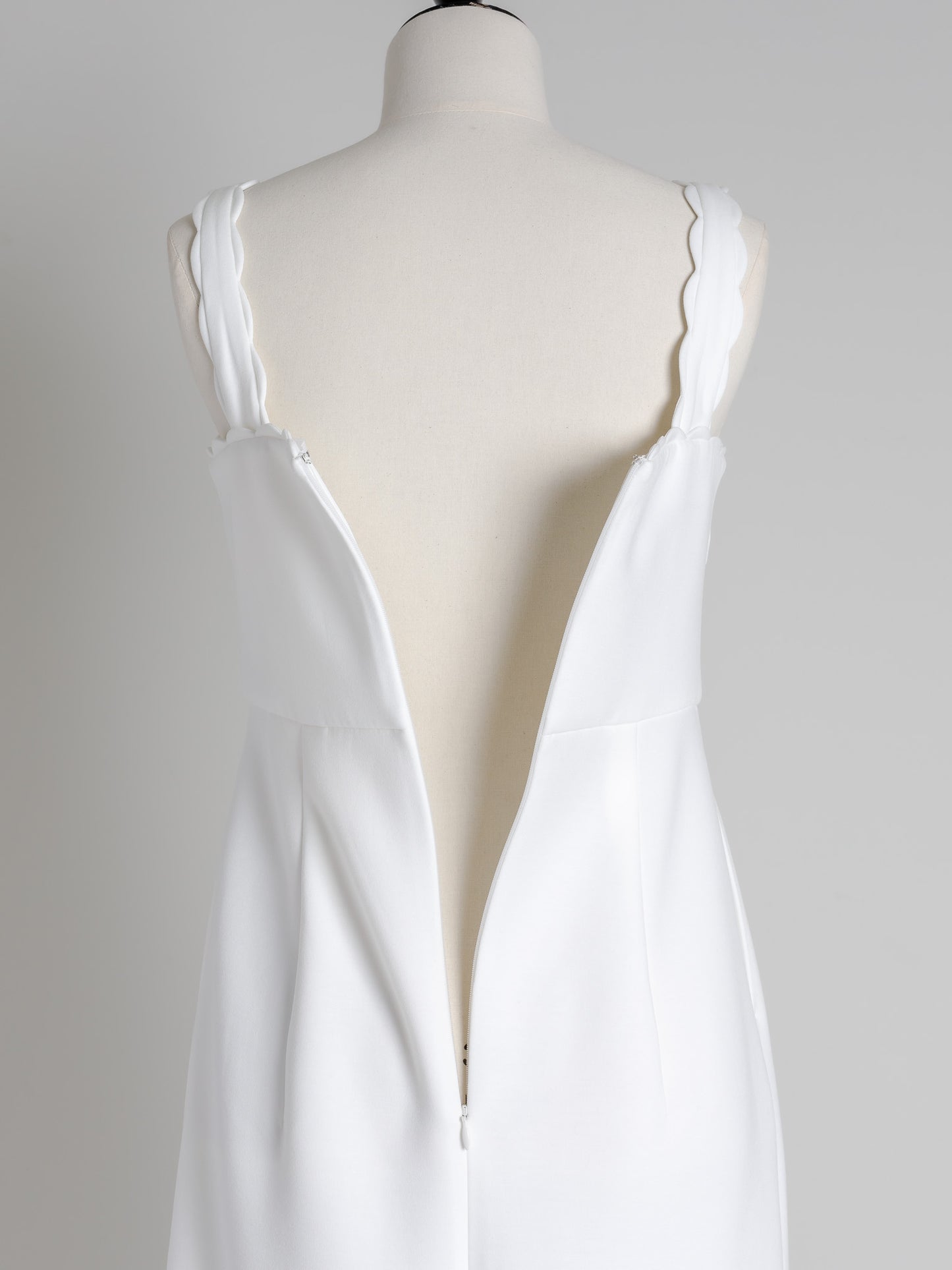 【予約】Lady scallop dress-White