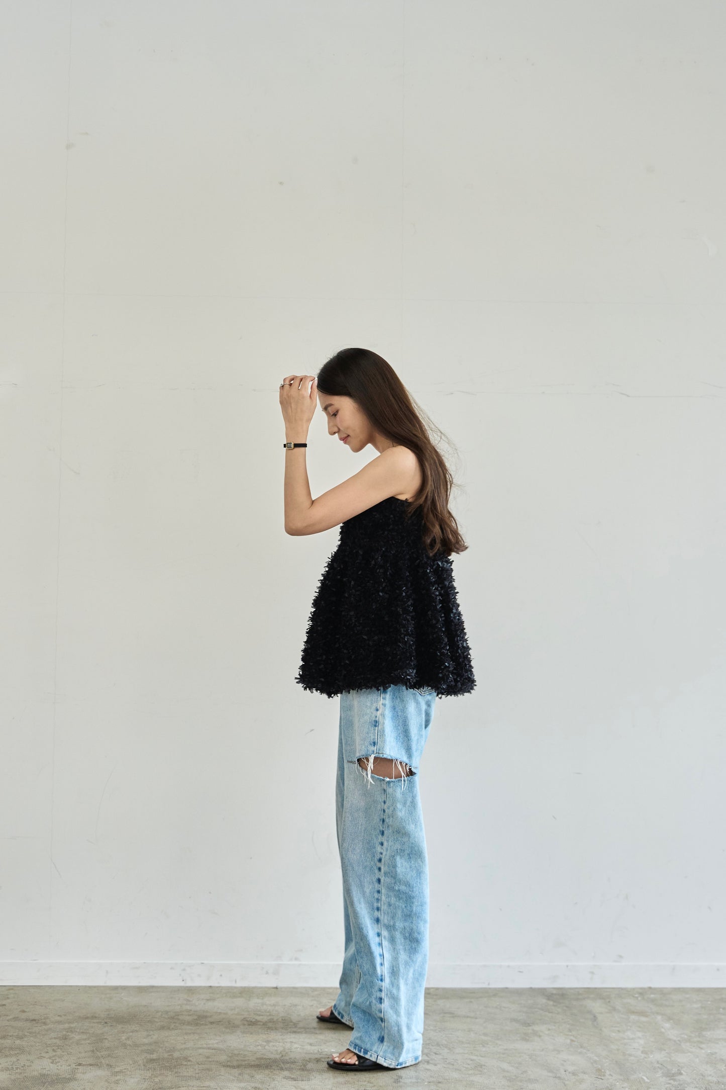 Fluffy cami (Black)