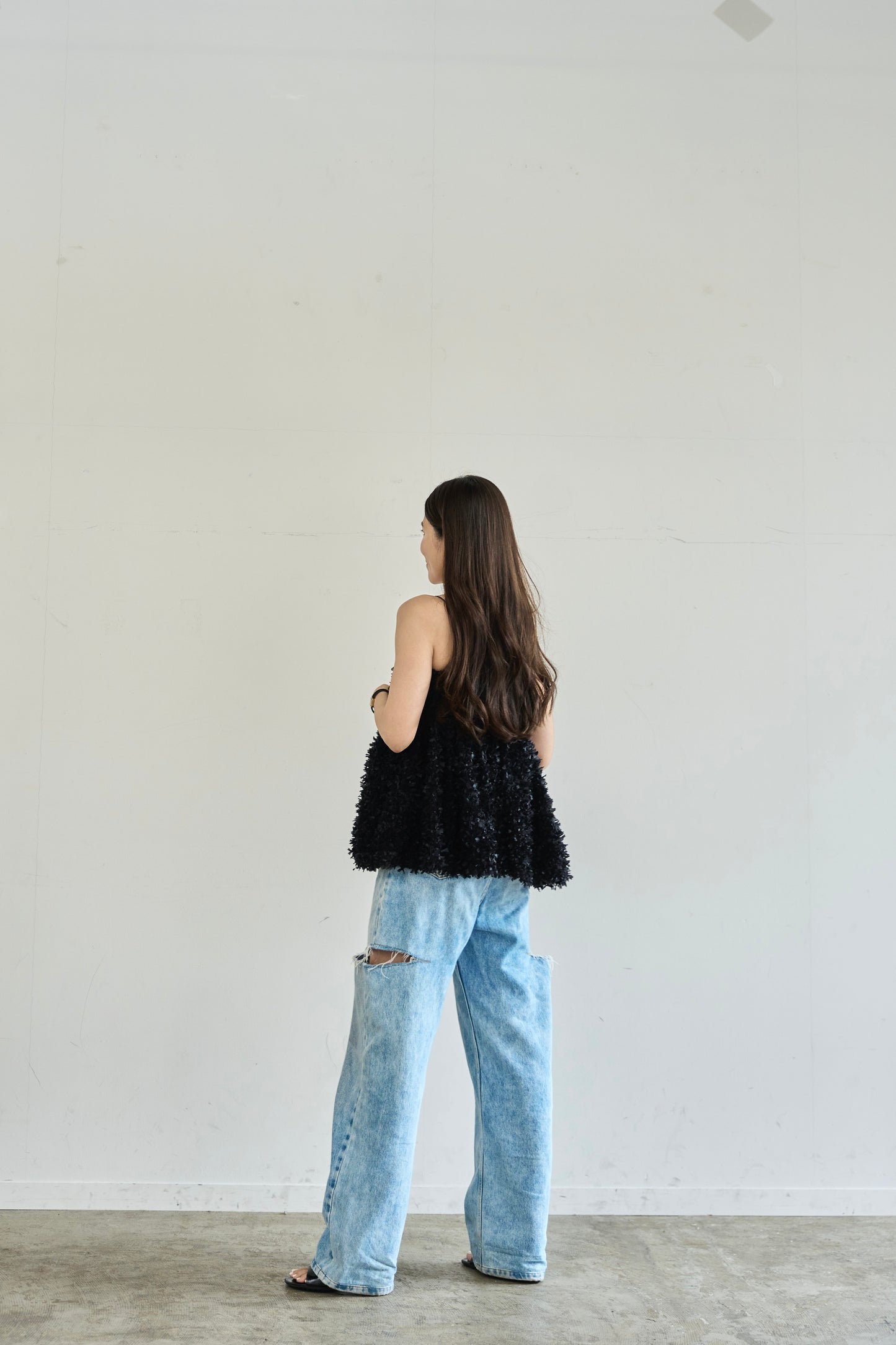 Fluffy cami (Black)