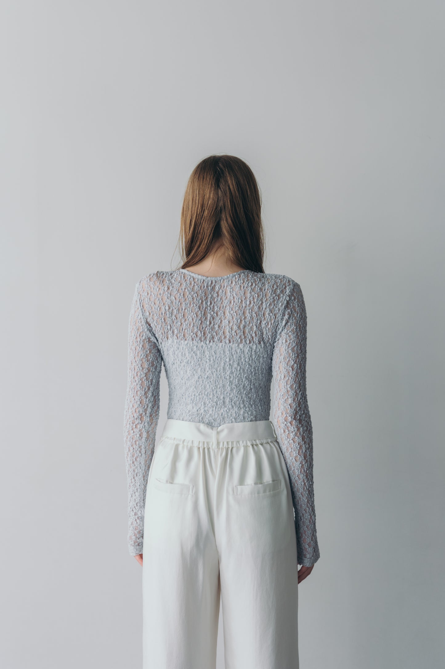 Lace body suit - Blue gray