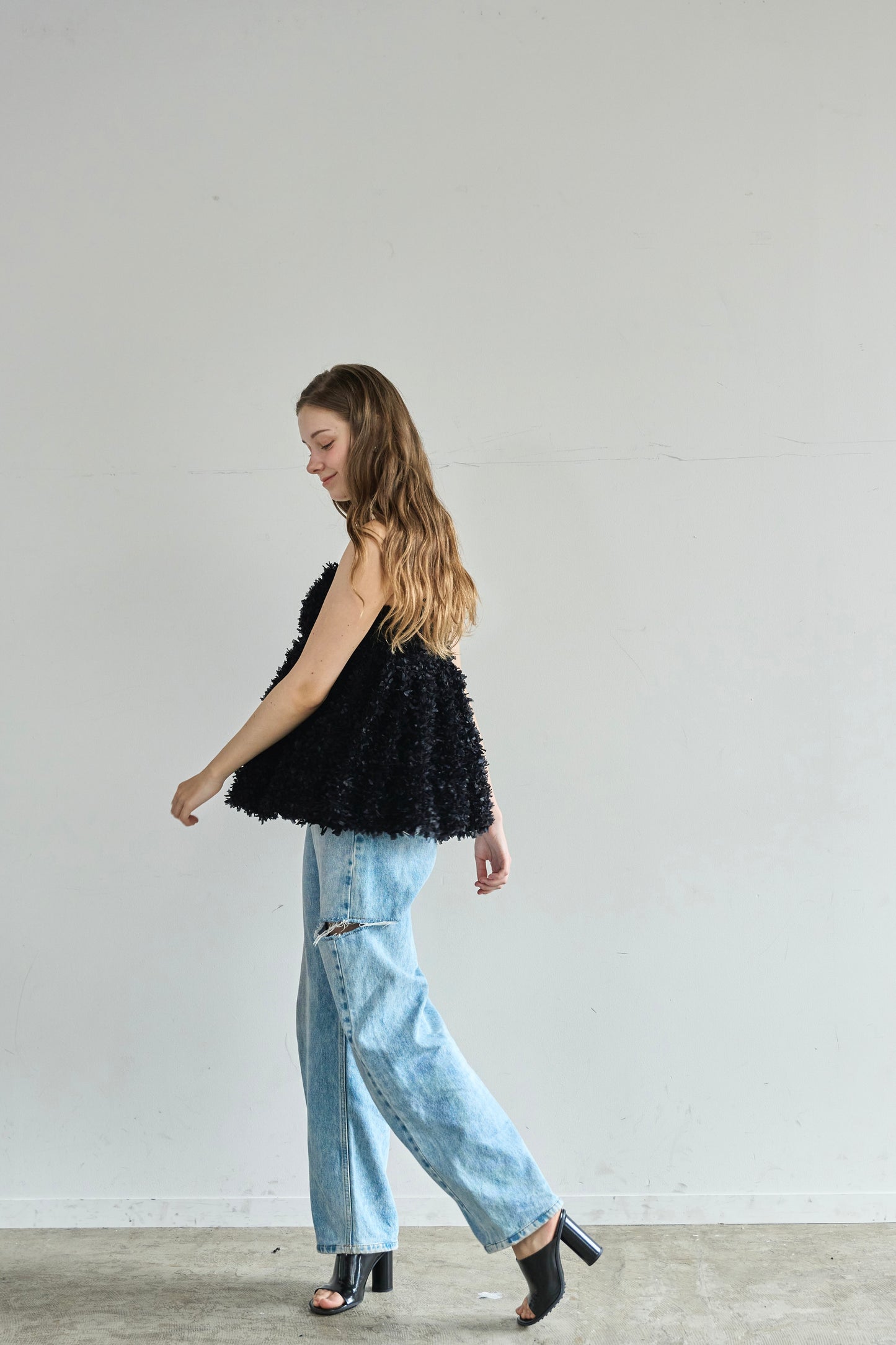 Fluffy cami (Black)