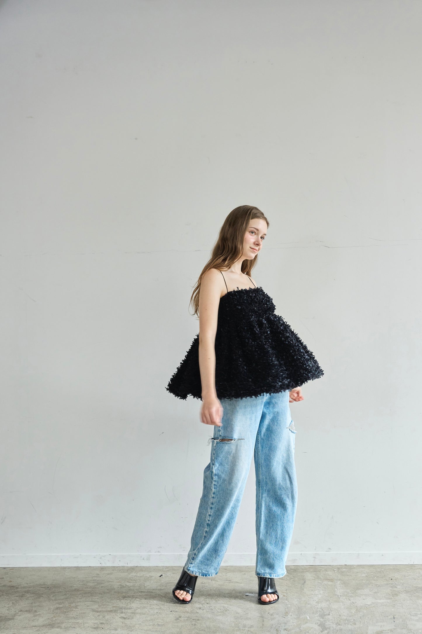 Fluffy cami (Black)