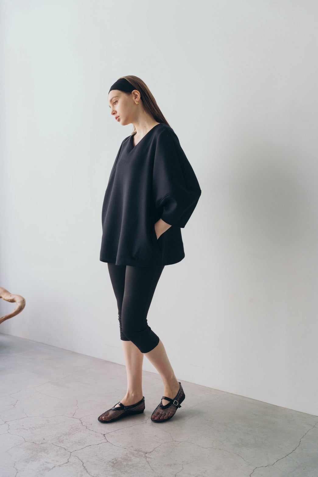 Lady puff tunic - Black