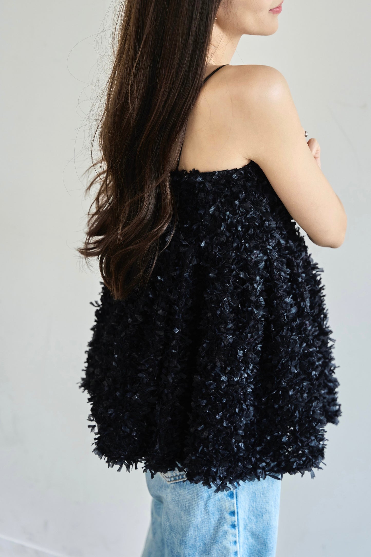 Fluffy cami (Black)