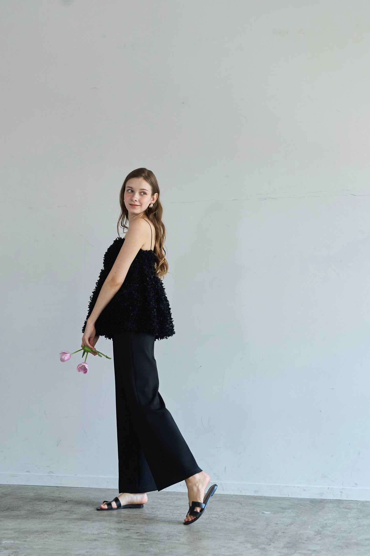 Fluffy cami (Black)