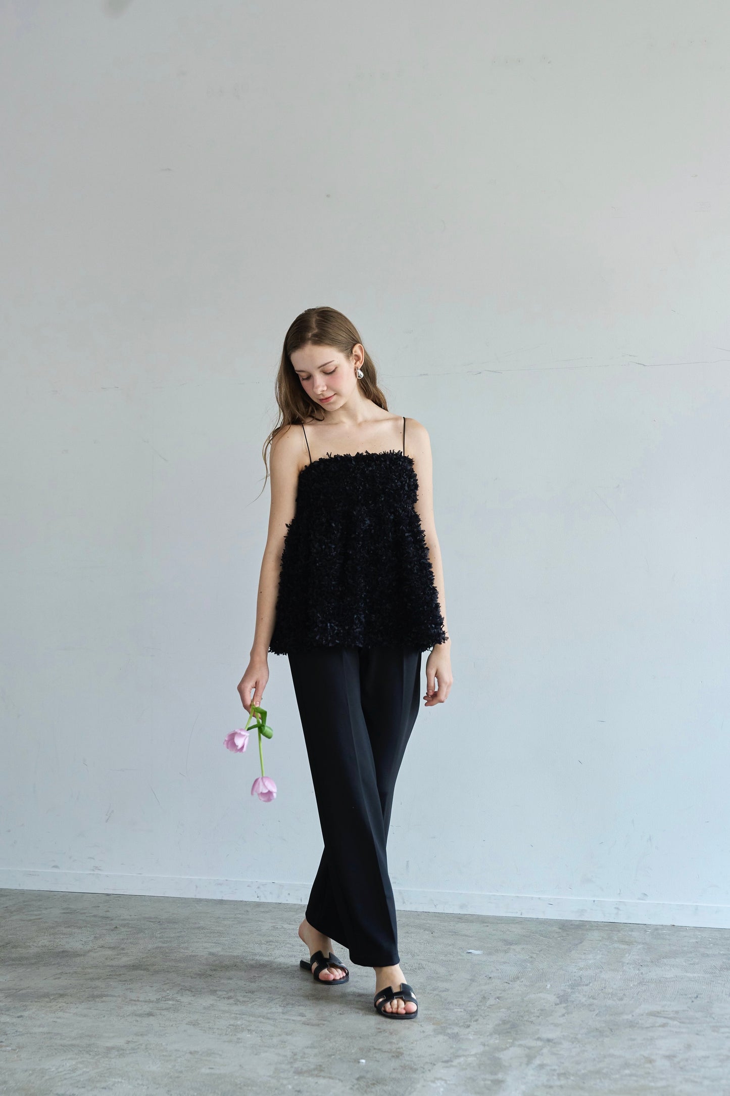 Fluffy cami (Black)