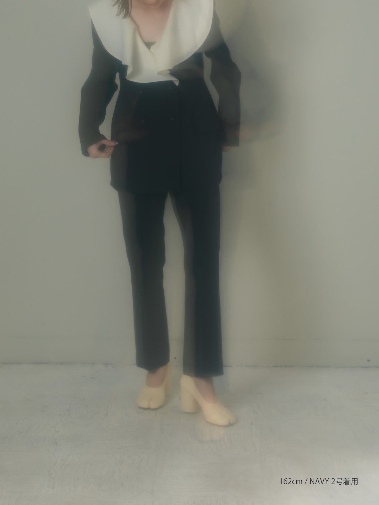 Flareless Pants-Navy