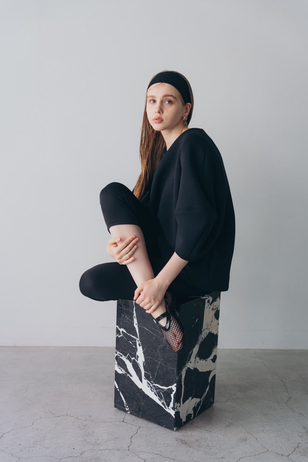 Lady puff tunic - Black