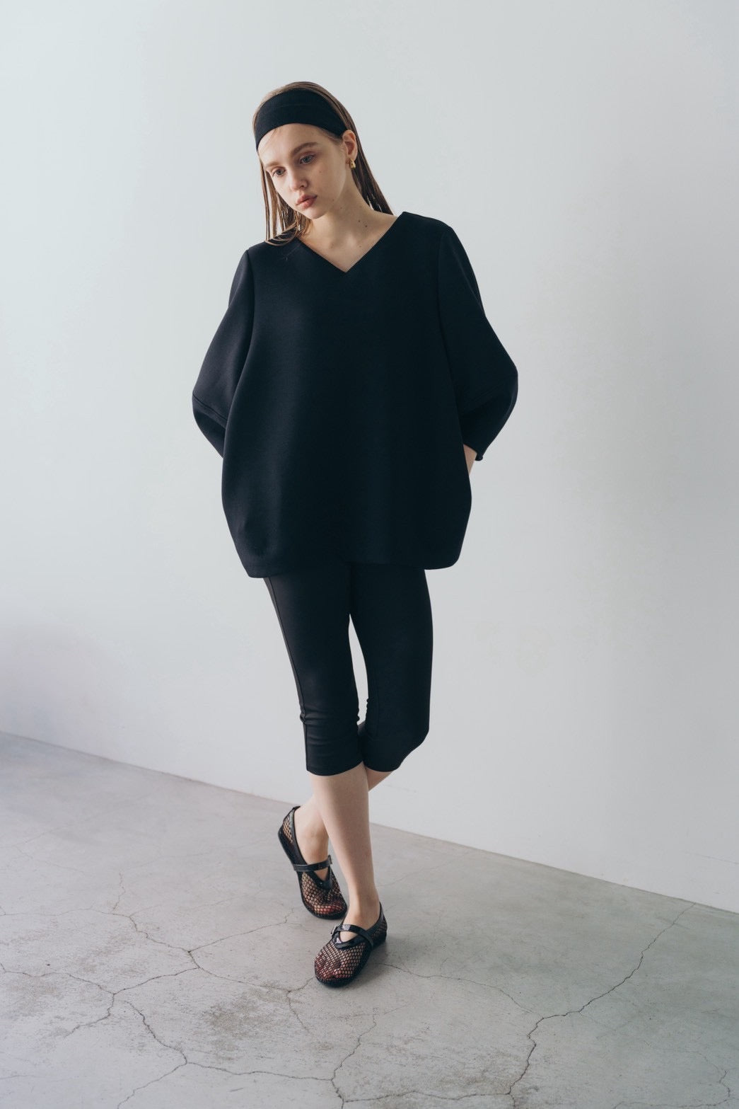 Lady puff tunic - Black