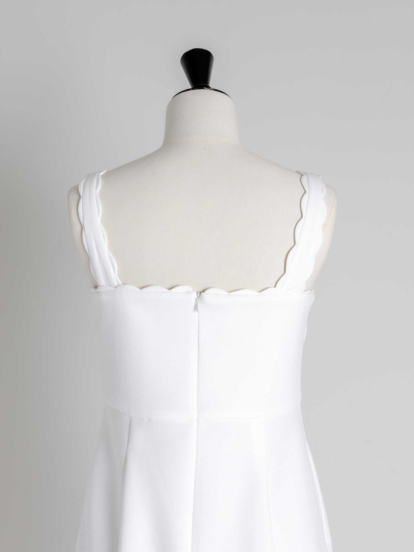 【予約】Lady scallop dress-White