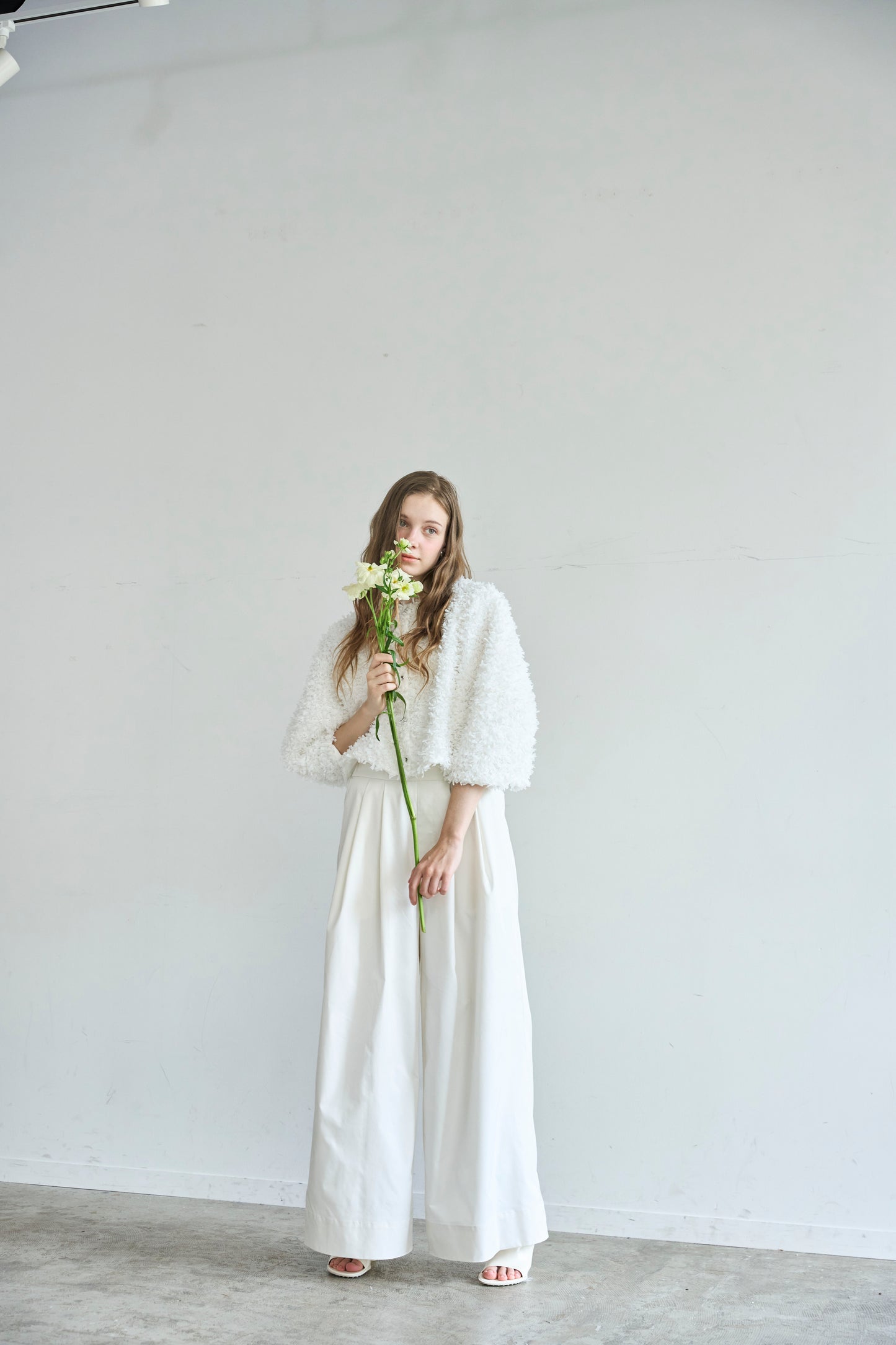Easy 撥水 wide pants(White)
