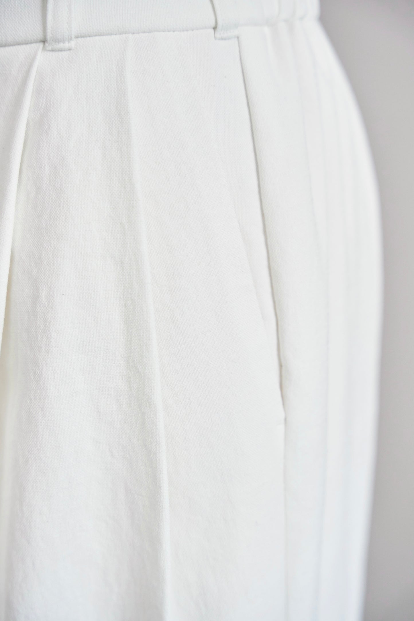 Lady linen like pants(White)