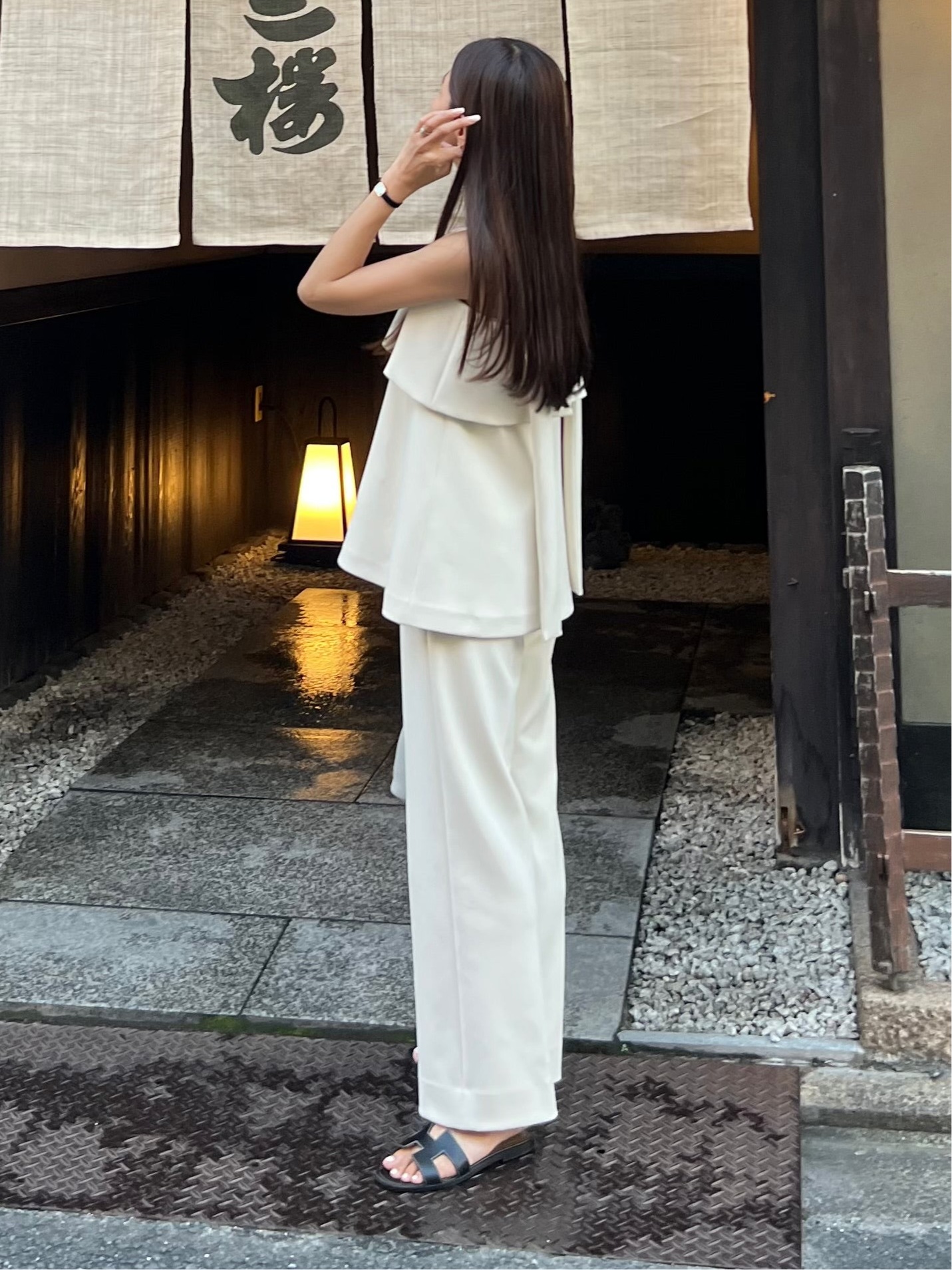 Biraku pants(White)