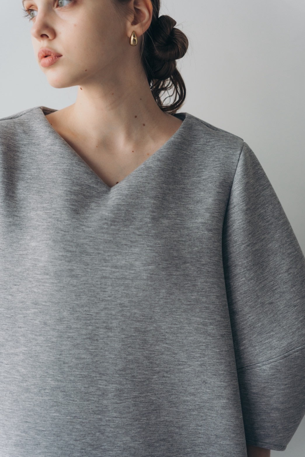 Lady puff tunic - Gray