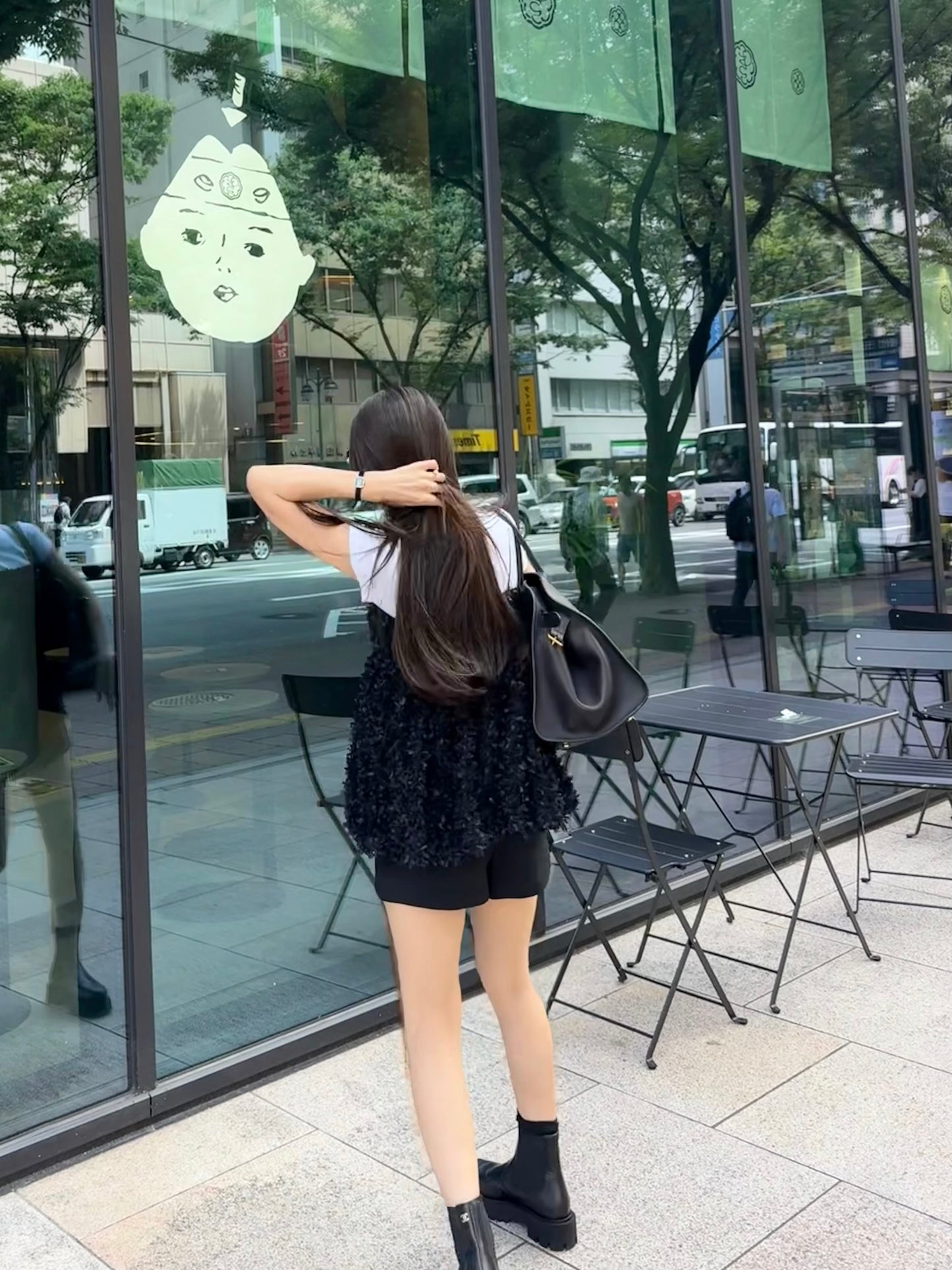 Fluffy cami (Black)