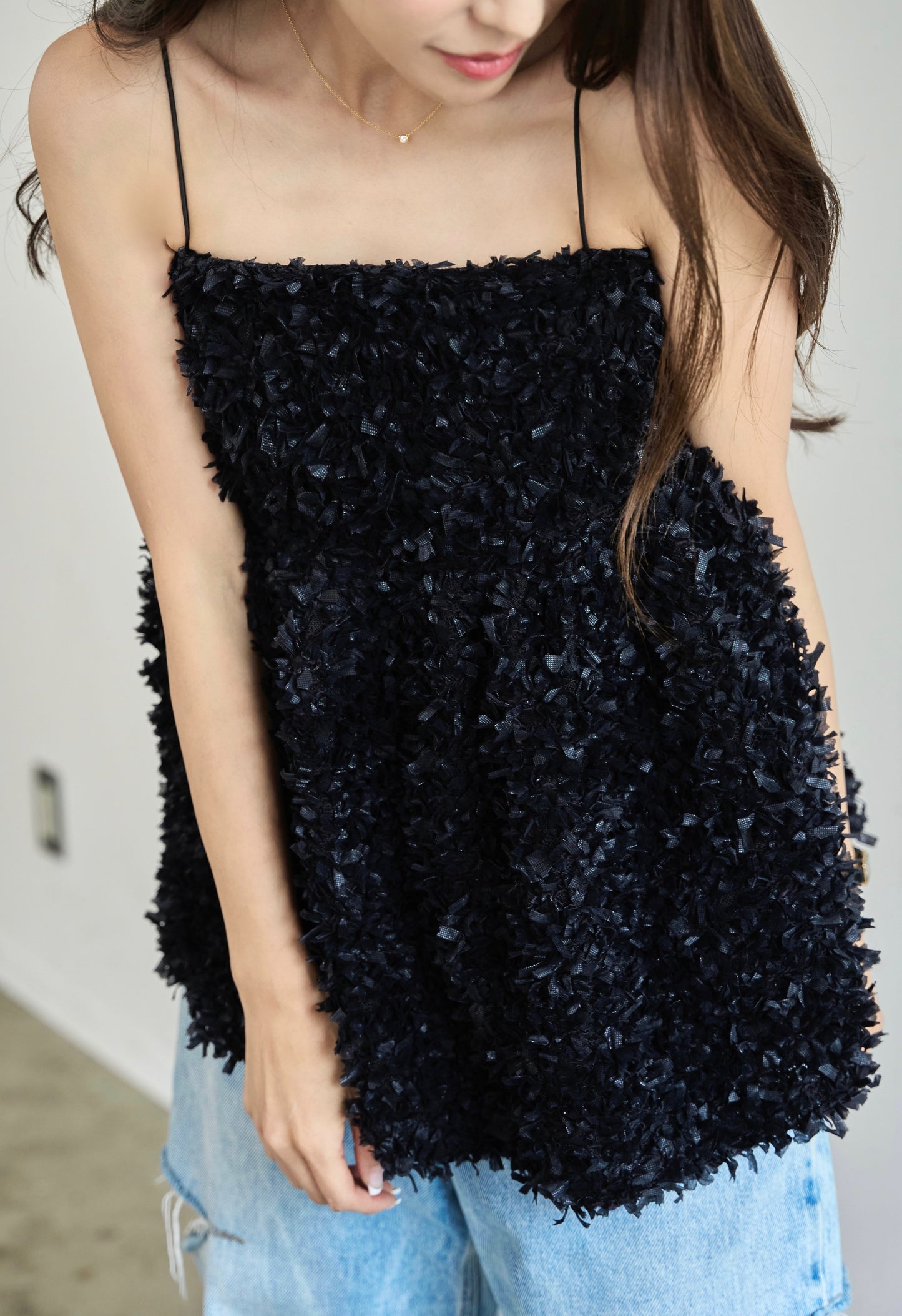 Fluffy cami (Black)