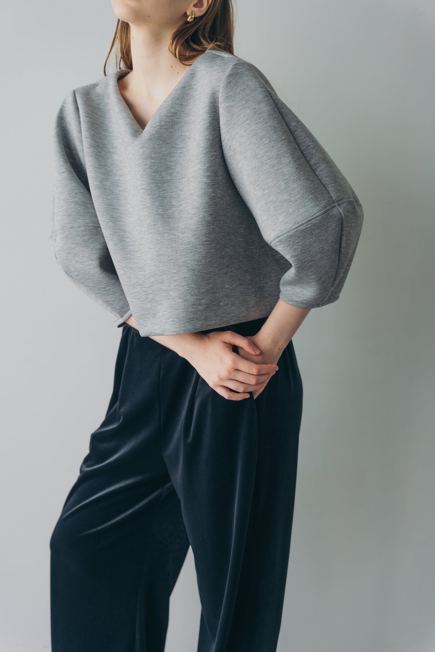 Lady puff tops - Gray