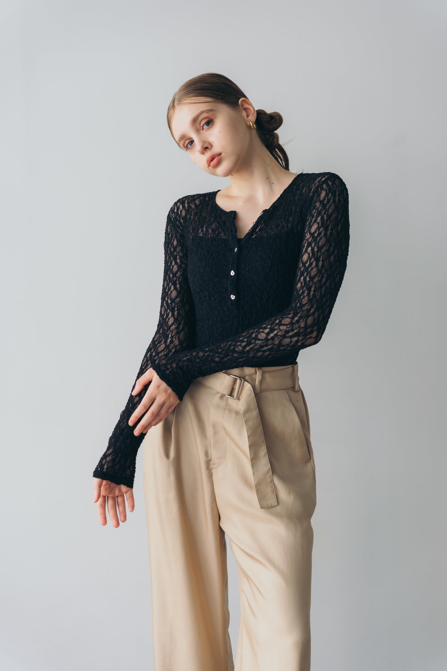 Lace body suit - Black