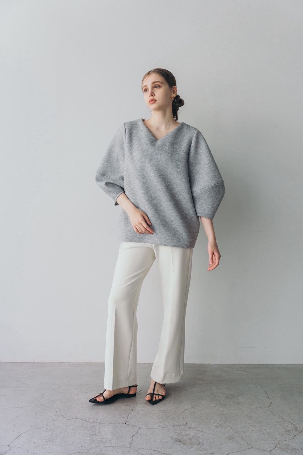 Lady puff tunic - Gray