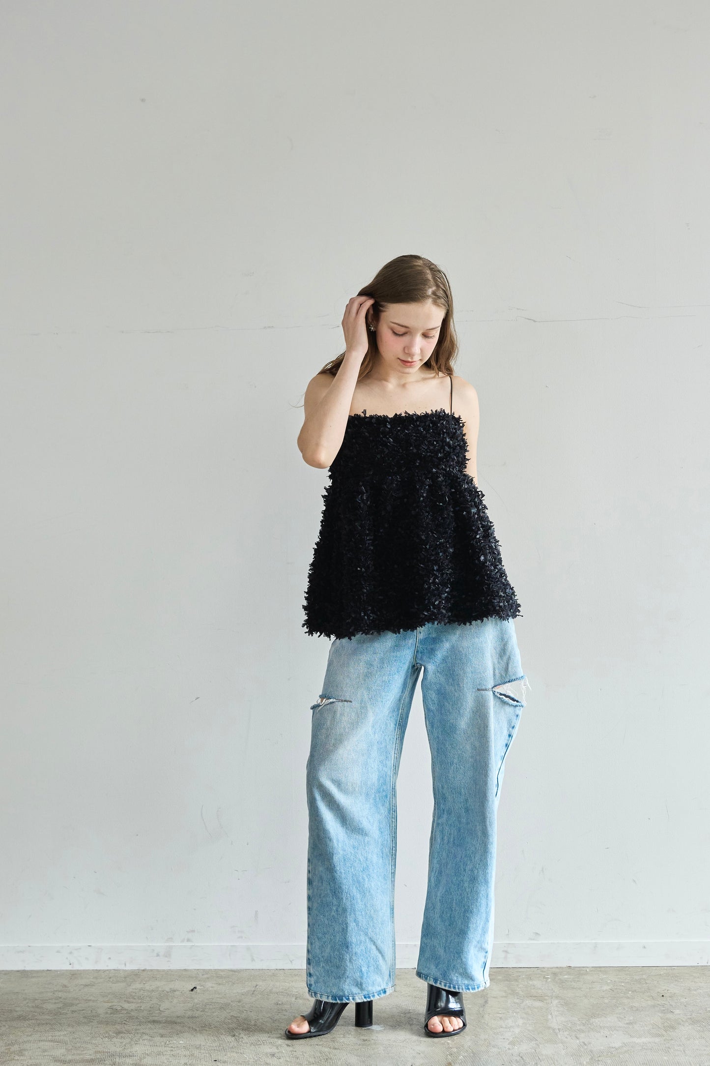 Fluffy cami (Black)