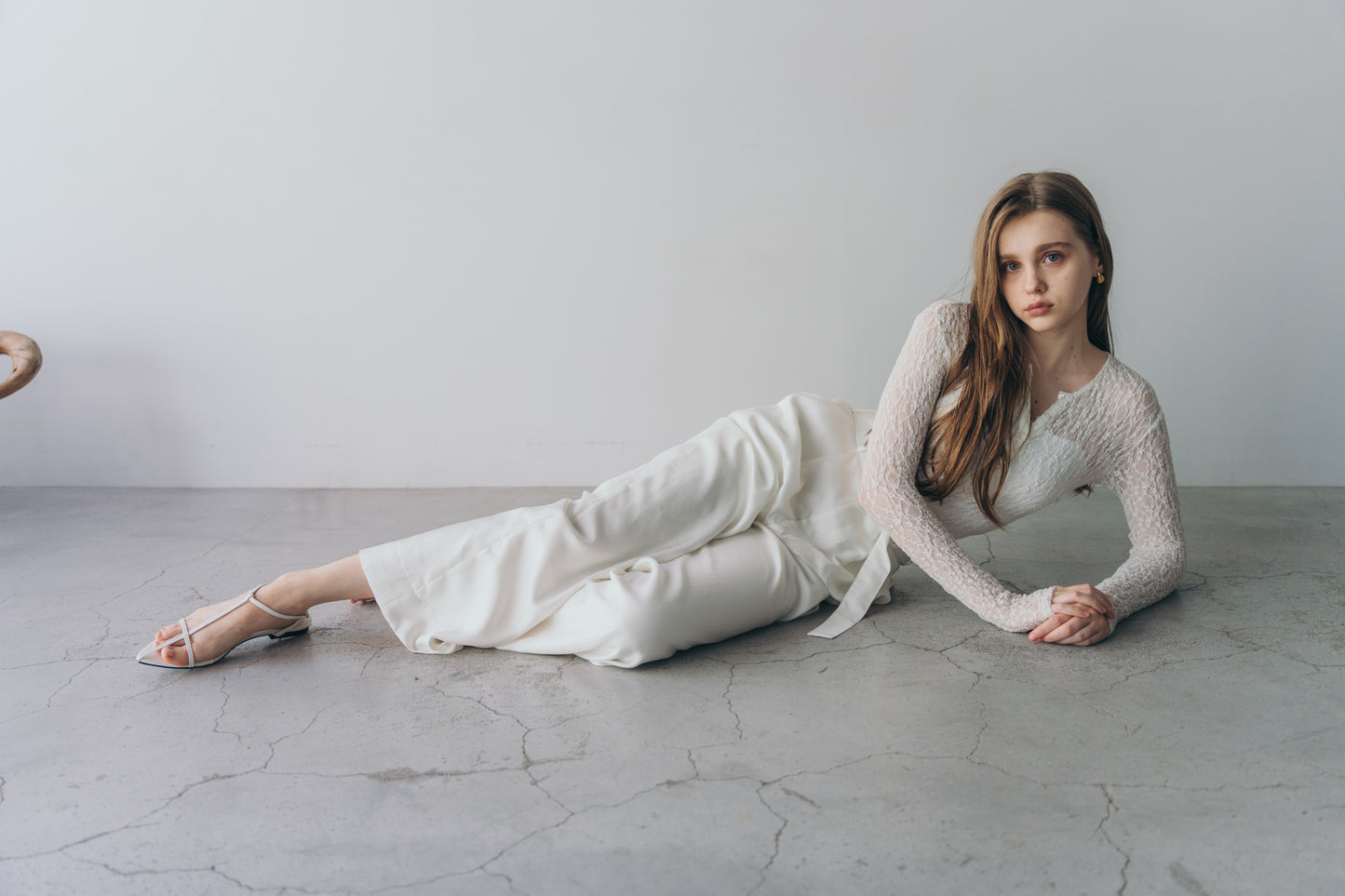 Lace body suit - White