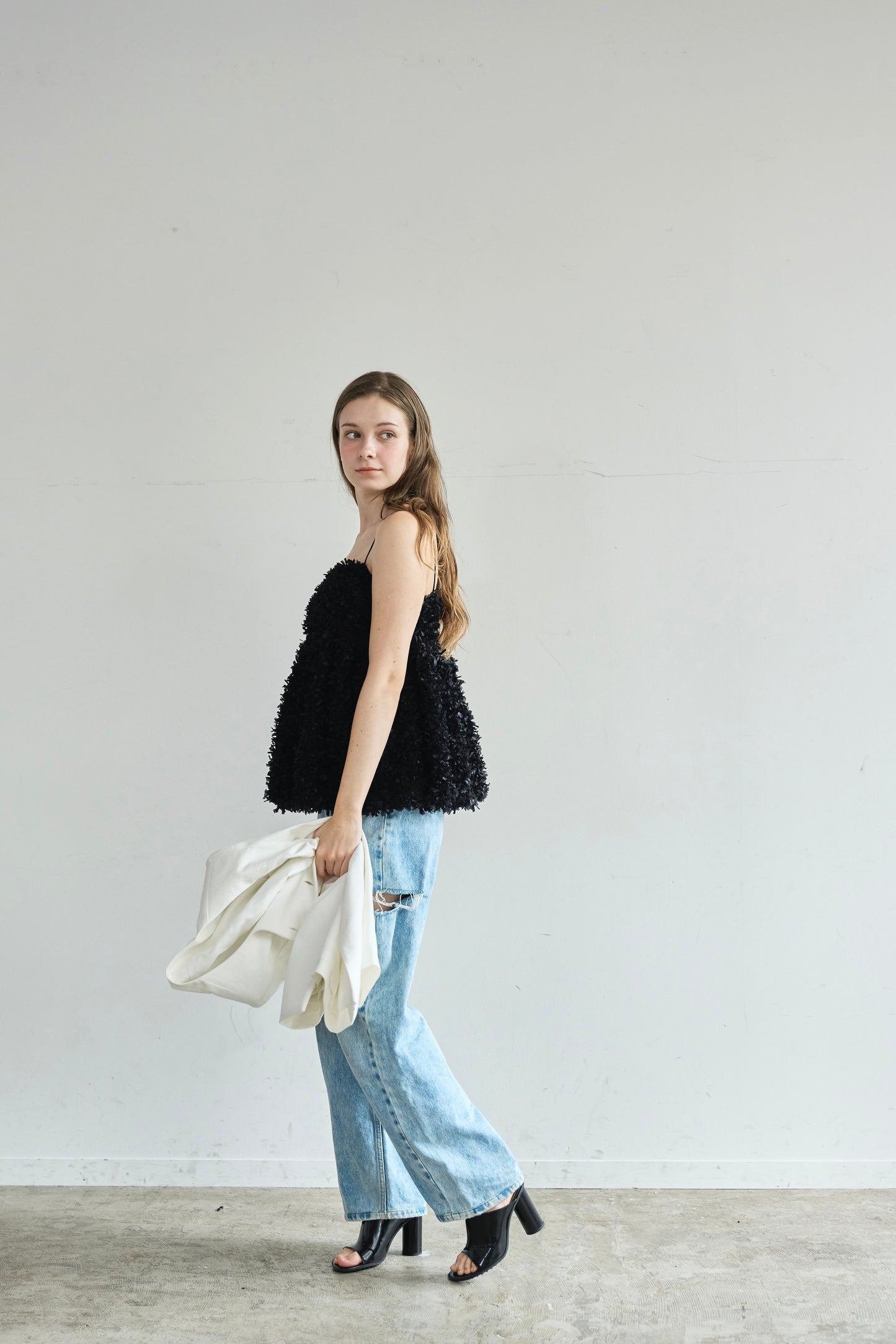 Fluffy cami (Black)