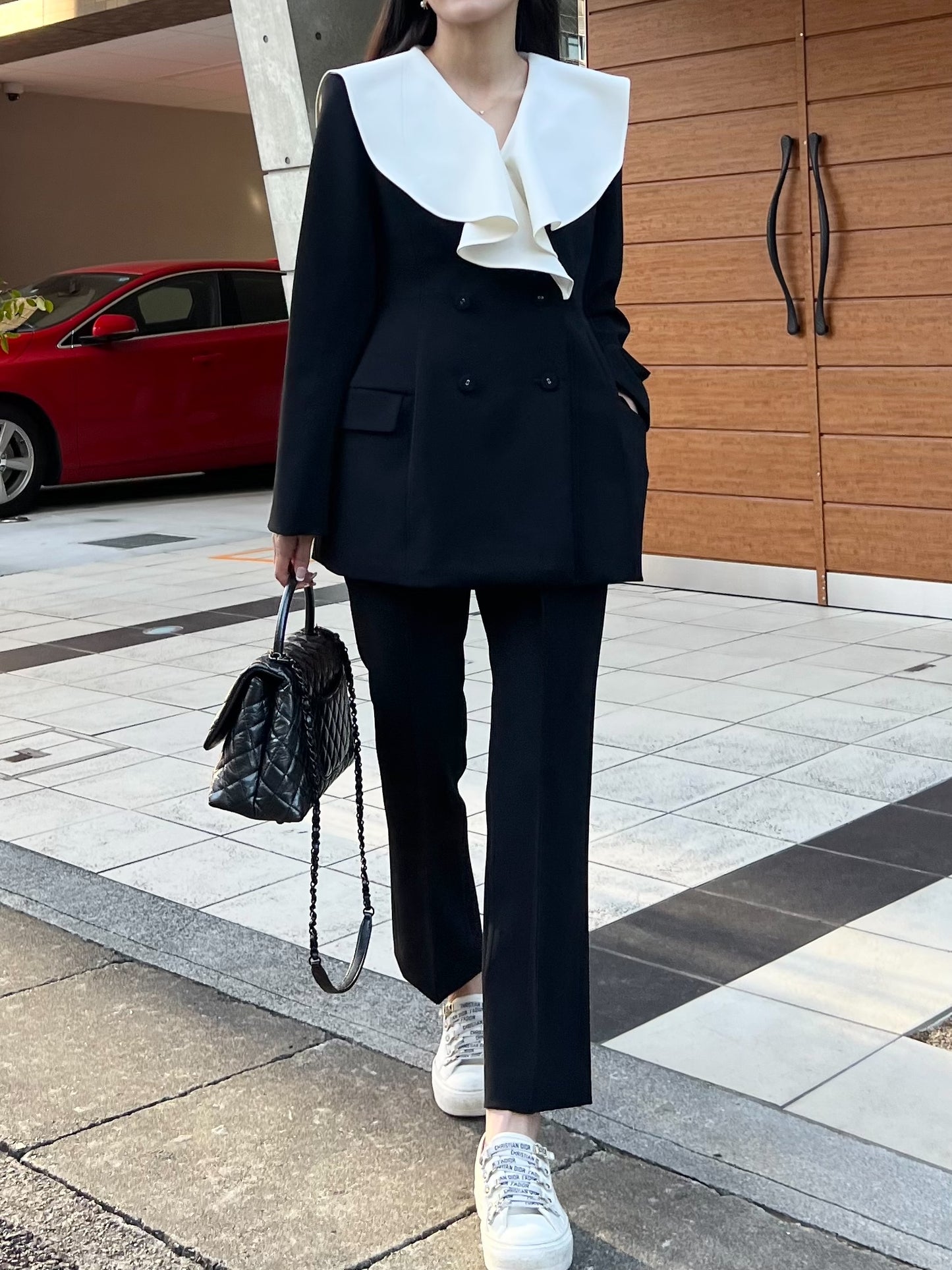 Flareless Pants-Black