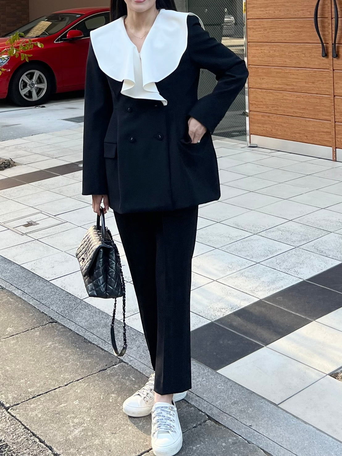 Flareless Pants-Black