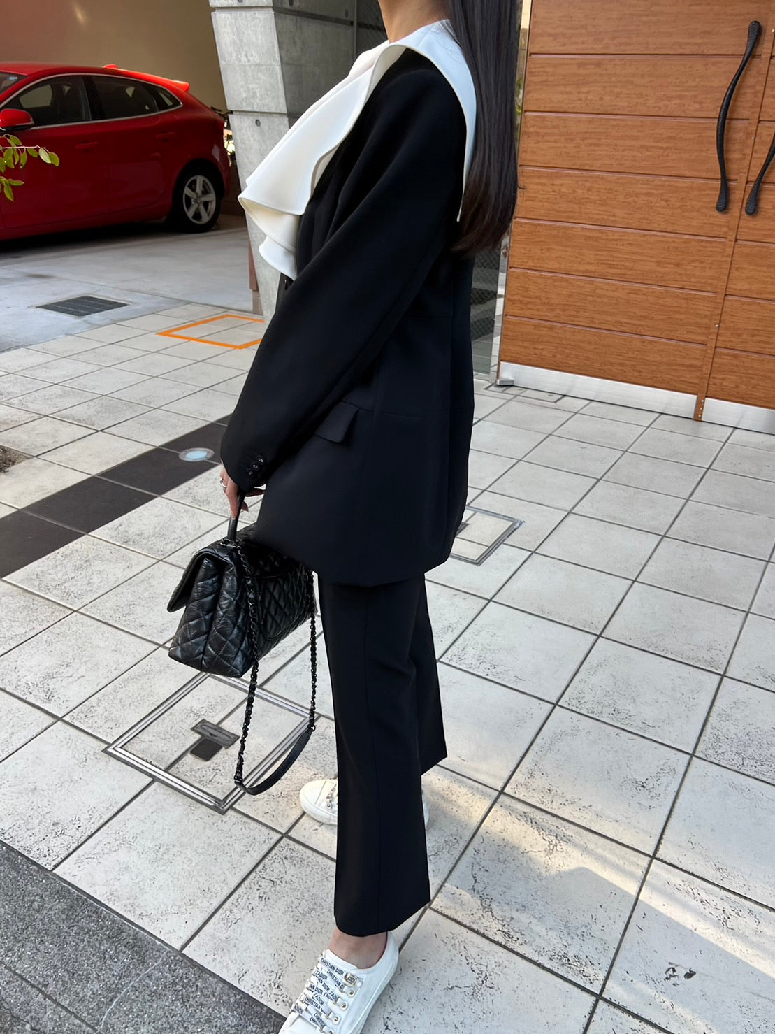 Flareless Pants-Black