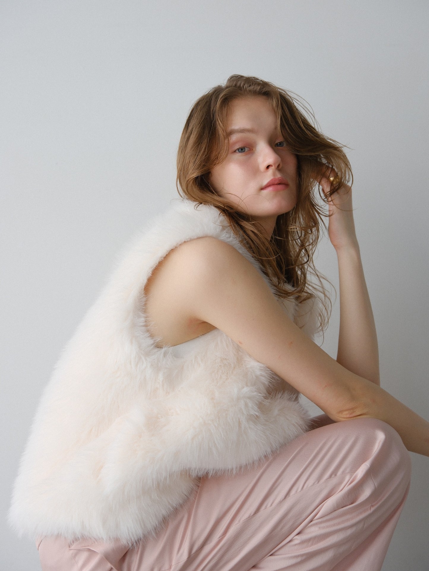 【coming soon】 Lady satin easy pants