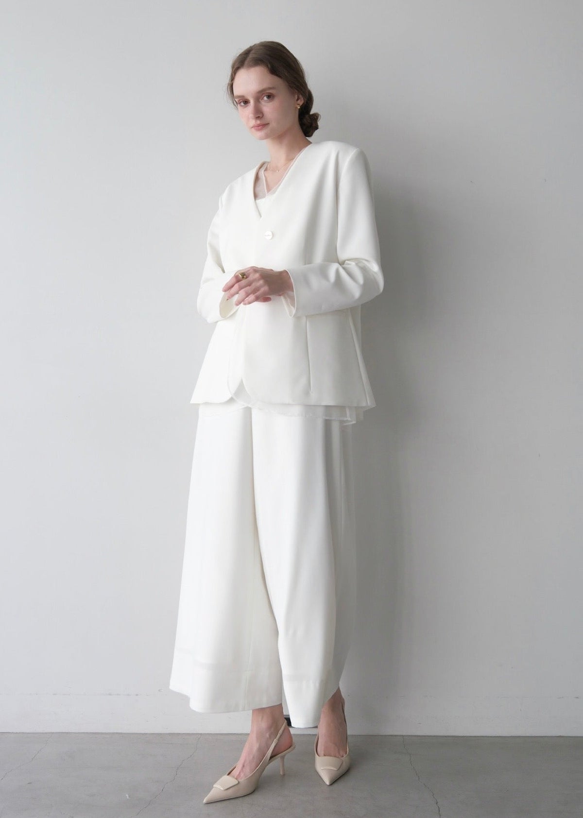 (即納)Lady organdy layered jacket