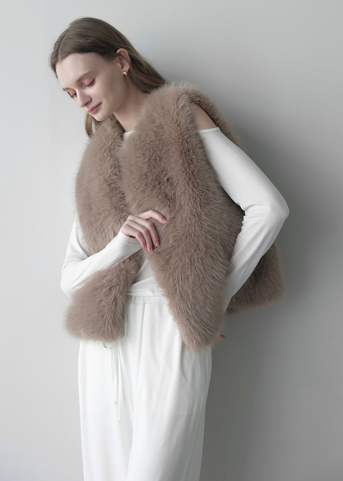 Eco fur vest