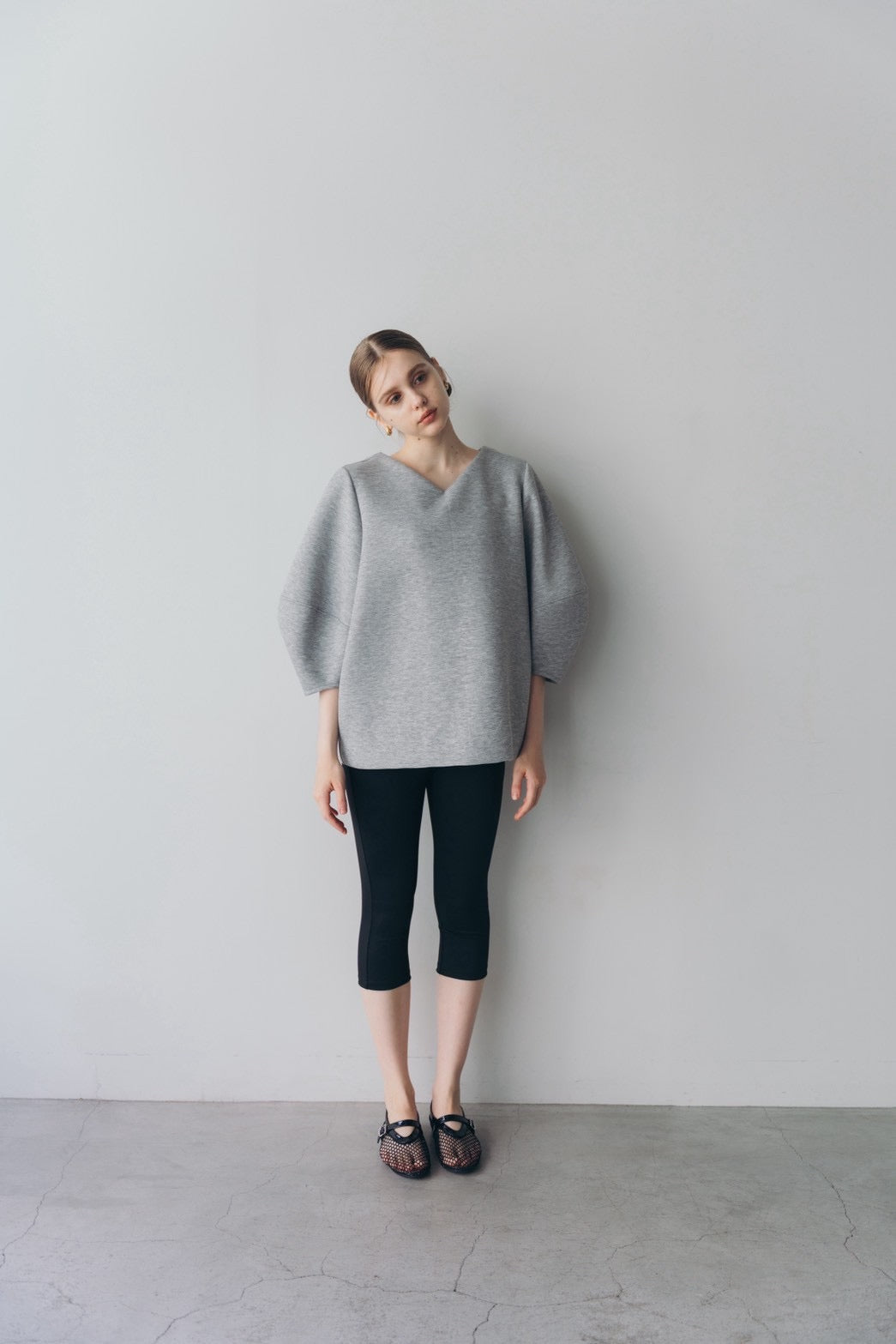 Lady puff tunic - Gray