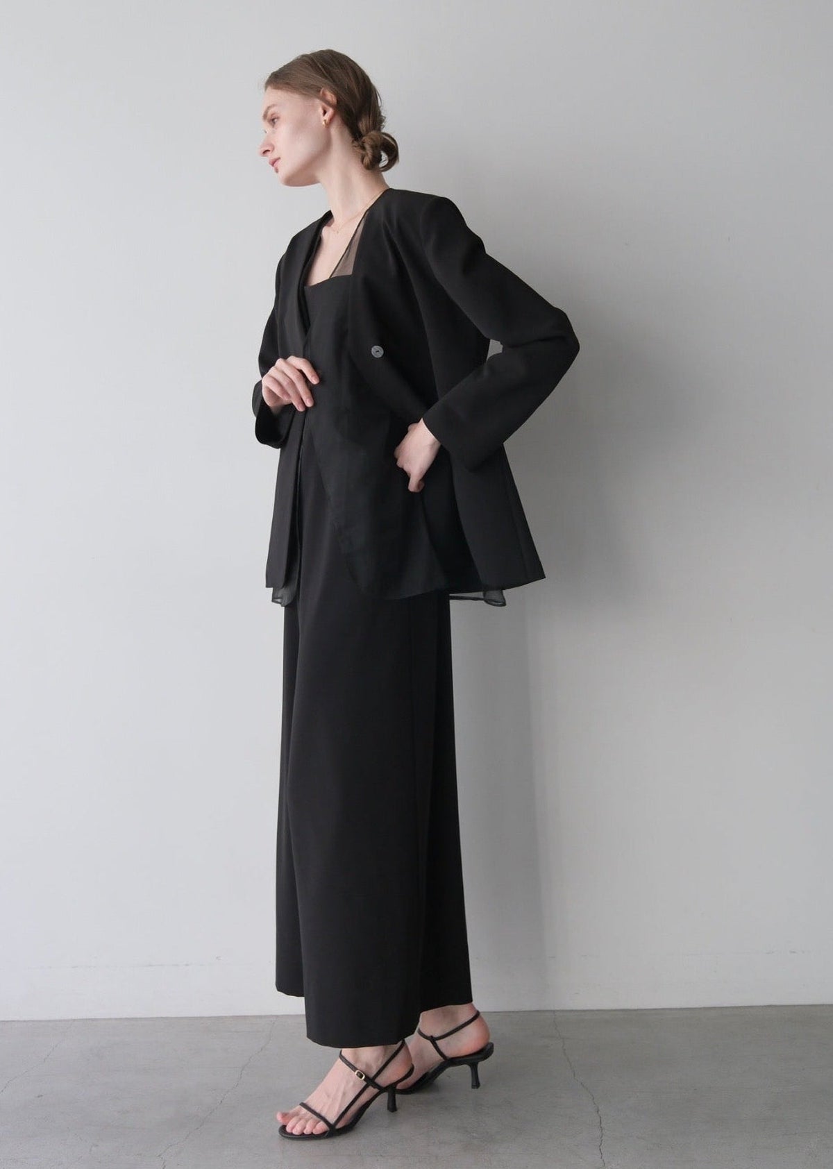 (即納)Lady organdy layered jacket
