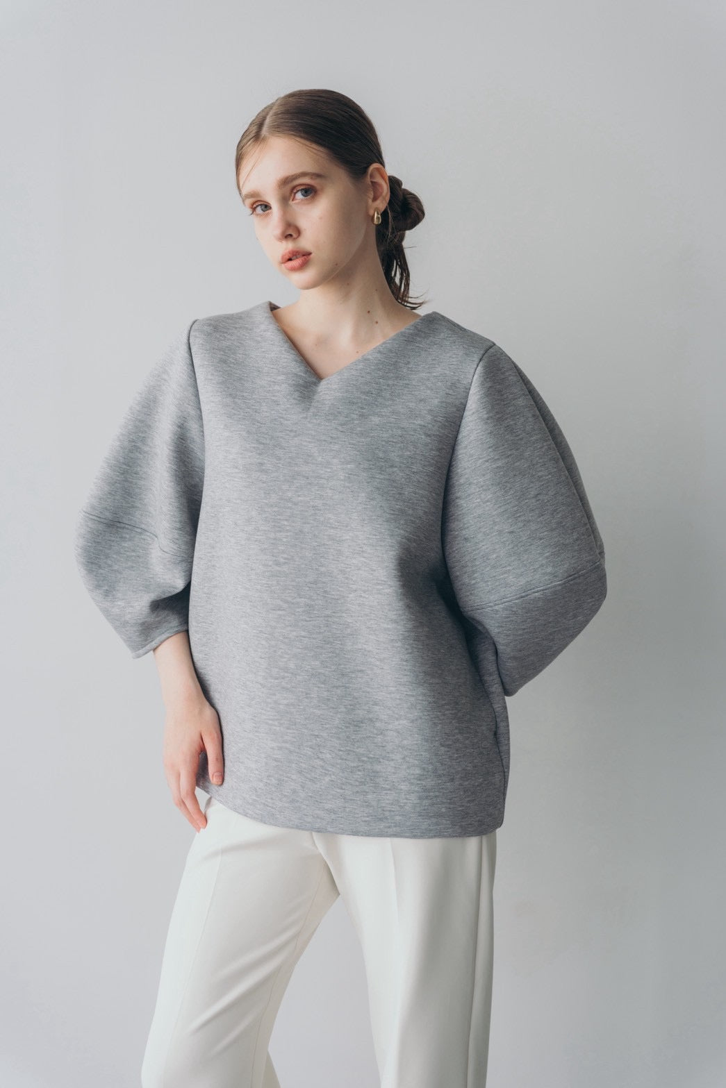 Lady puff tunic - Gray