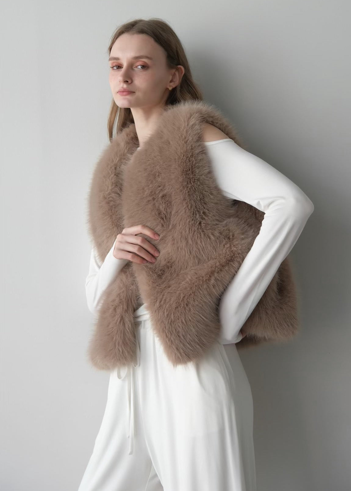 Eco fur vest