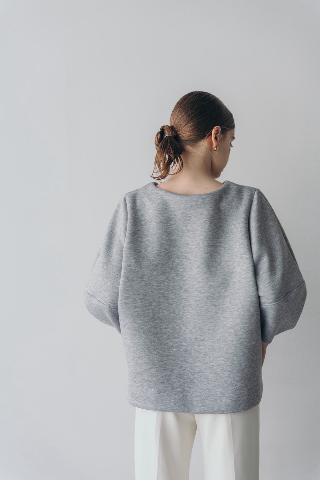 Lady puff tunic - Gray