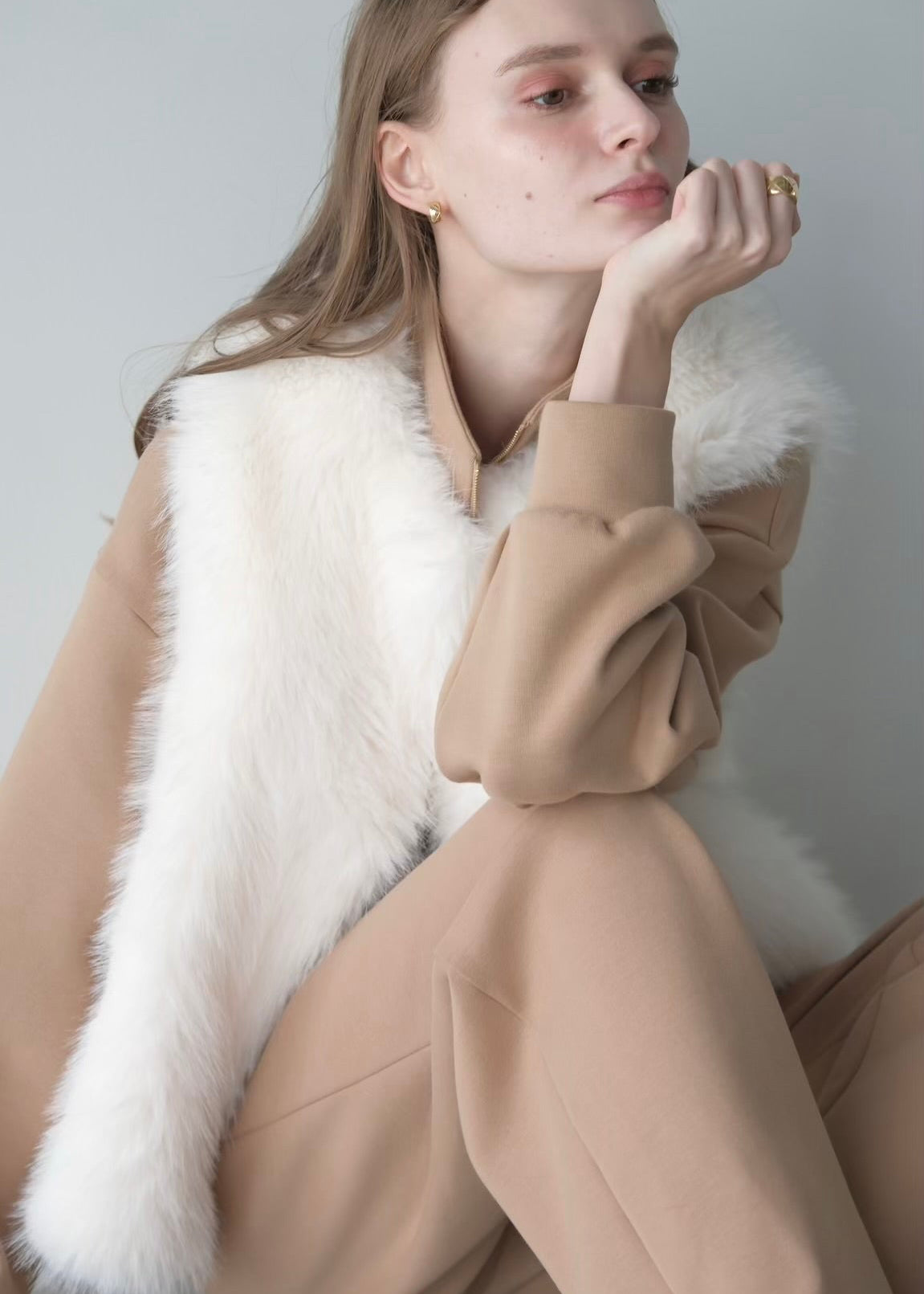 Eco fur vest